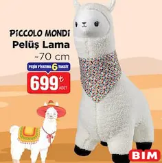 PİCCOLO MONDİ PELUŞ LAMA 70 CM